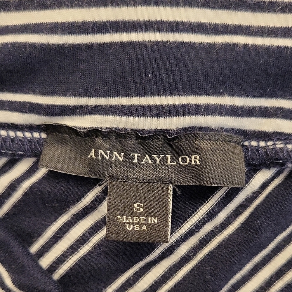 Ann Taylor Diagonal Striped Maxi Skirt in Black and White - Picture 3 of 5